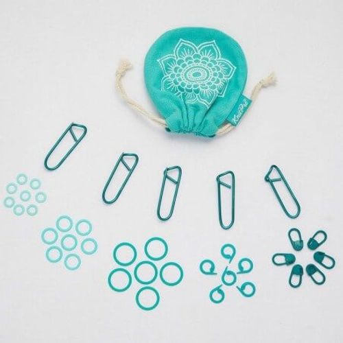 Set De 100 Marqueurs De Mailles -The Mindful - Knitpro Bleu