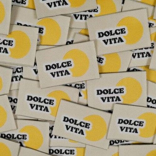 Étiquettes Tissées ©Ikatee - Dolce Vita - X5 Dolce Vita