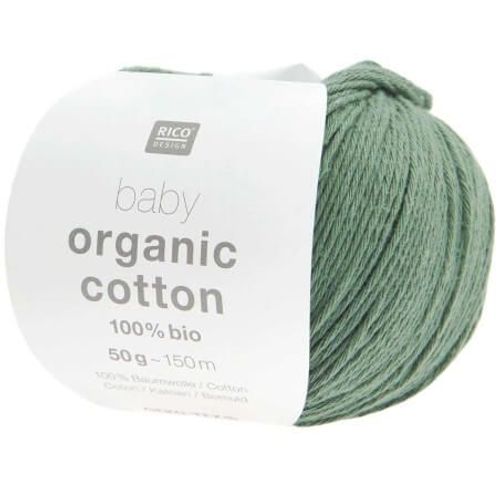 Pelote De Coton Baby Organic Cotton - 100% Bio - Rico Design 12 Vert Sapin