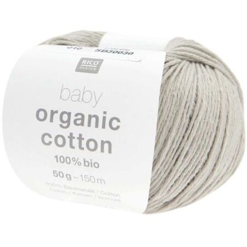 Pelote De Coton Baby Organic Cotton - 100% Bio - Rico Design 10 Gris