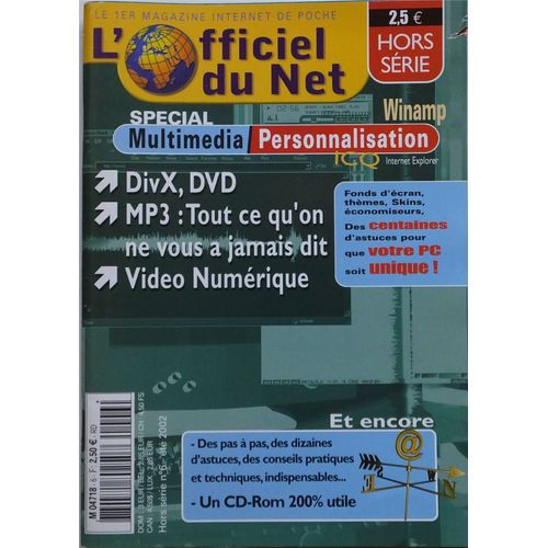 L'officiel Du Net Hors-Série  N° 06 : Spécial Multimédia/Winamp Personnalisation