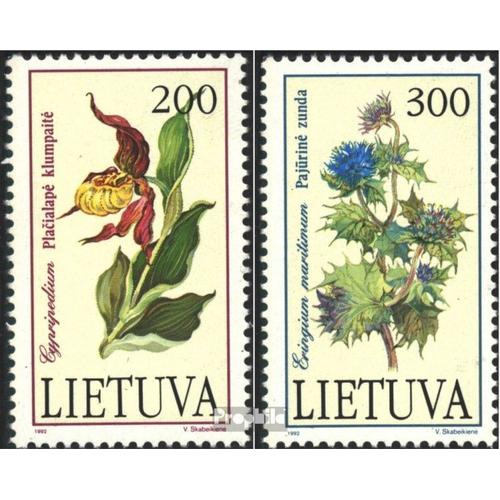 Lituanie 499-500 (Édition Complète) Oblitéré 1992 Plantes