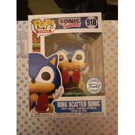 Figurine Funko Pop - Sonic Le Hérisson N°918 - Sonic Anneaux Dispersés (71557)