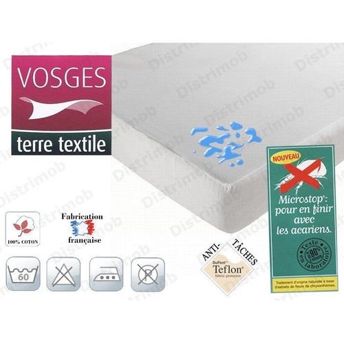 Protège Matelas Absorbant Coton Anti Taches Cyrille 140x190