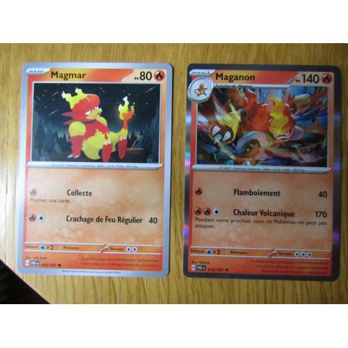 Magmar 009/091 + Maganon Holo 010/091 - Destinnes De Paldea