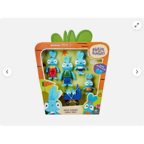 Brave Bunnies Pack Of 5 Action Figures Of The Rabbit Family