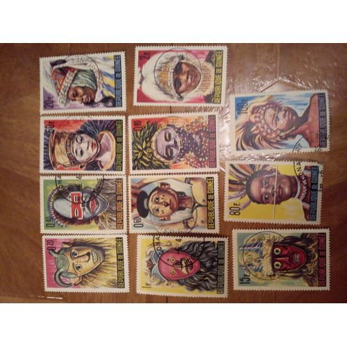 Guinée 11 Valeurs Oblitérés 223/233