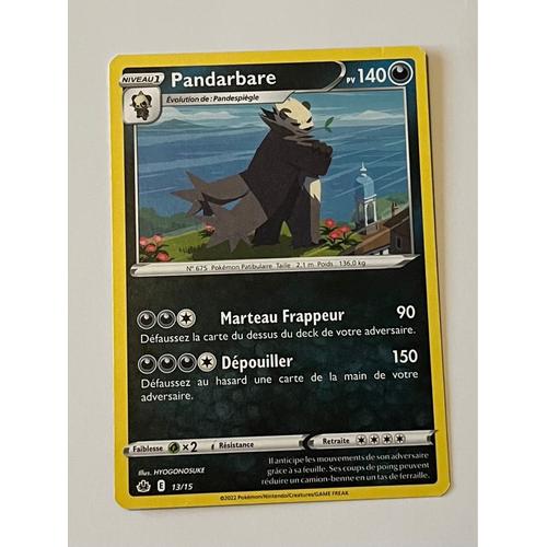 Carte Pokémon Pandarbare 13/15