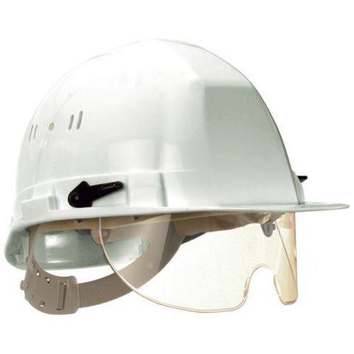 Casque de chantier avec lunette incolore - coiffe standard - réglage standard