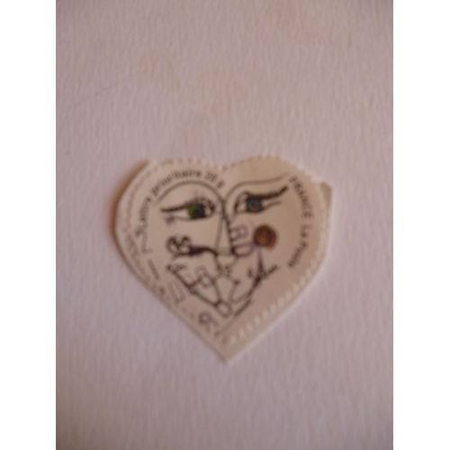 Timbre " Coeur Signé François Sabier".