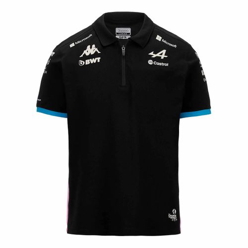 Polo Adrem Bwt Alpine F1 Team Homme Blanc Bleu Rose