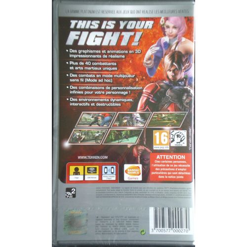 PSPソフト EU版 Tekken 6 Platinum namco♪♪ PSPソフト EU版 Tekken 6 Platinum namco♪♪