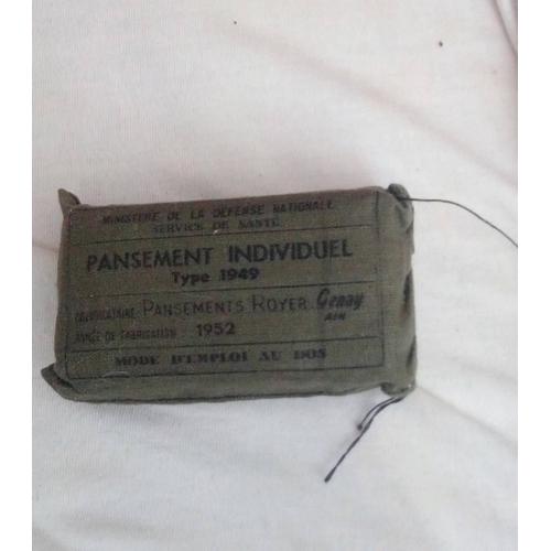 Pansement Militaire Individuel De Type 1949 Indochine Service Santé Aux Armé