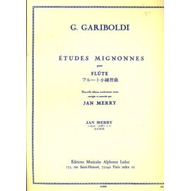 Gariboldi Etudes Mignonnes Pour Flute Ed Corrigée Par Jan Merry