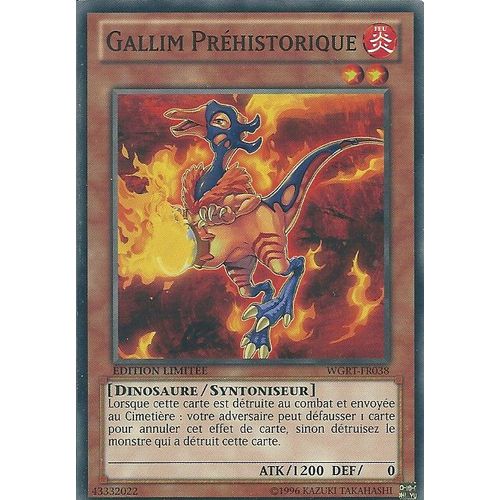 Yu-Gi-Oh ! Gallim Préhistorique - Wgrt-Fr038 - Commune