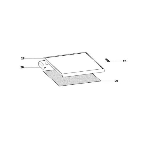 C00269327. PLATEAU DE DESSUS TOP REP 27 INDESIT