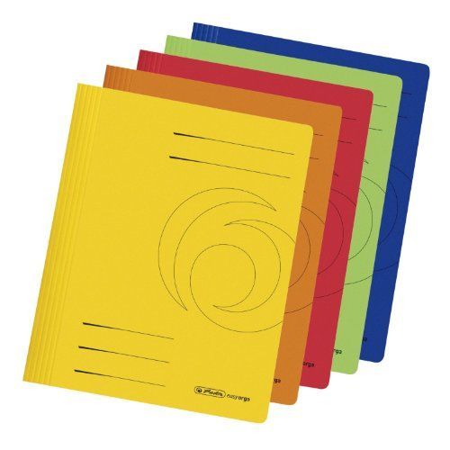 Herlitz 11037181 Chemise A4 Carton Plusieurs Coloris Lot De 10 Import Allemagne