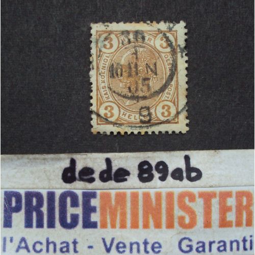 Autriche..  3 Heller . L' Empereur Franz Joseph . Oblitéré.