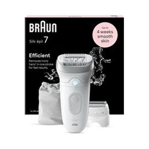 Epilateur Électrique Braun Epilateur Silk Epil 7 Se7-041 Blanc-Gris