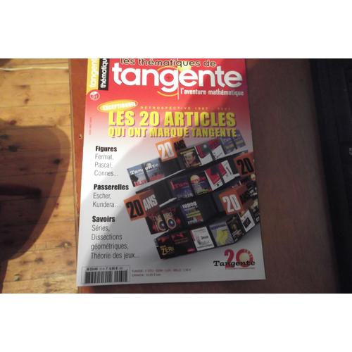 Les Thematiques De Tangente 20 Ans  N° 31 : Retrospective 1987 - 2007