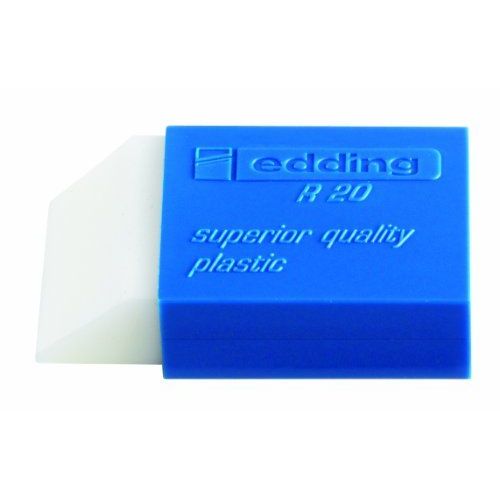 Edding E-R20 Boîte De 20 Gommes En Synthétique Pour Crayon De Bois Blanc