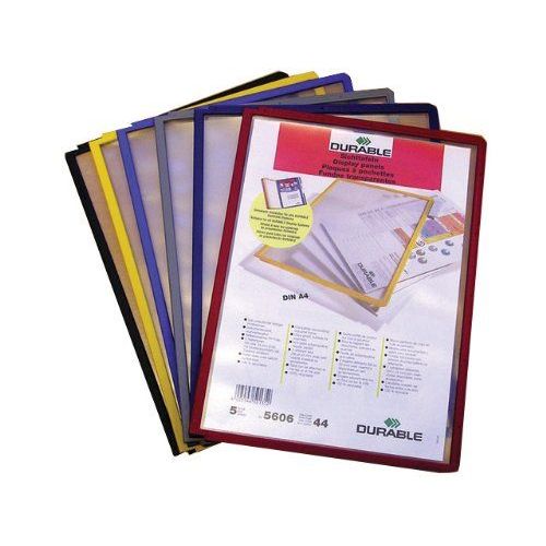 Durable Sherpa Lot De 5 Pochettes A4 Gris
