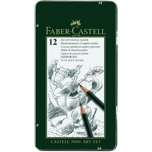 Faber Castell 119065 Set Art De 12 Crayons Graphite Castell 9000 Import Allemagne