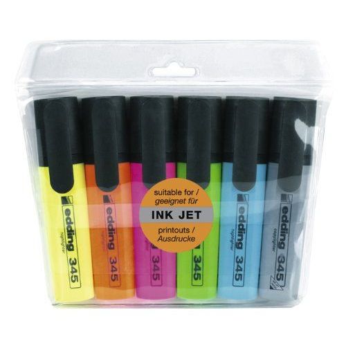 Edding 345 Surligneur Plusieurs Coloris Lot De 6 Import Allemagne