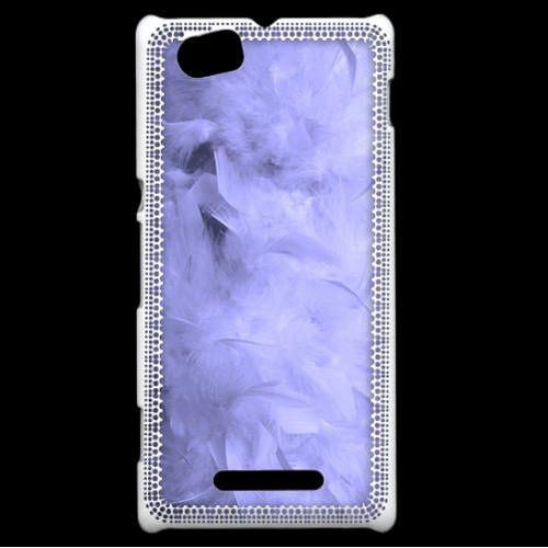 Coque Sony Xperia M Effet De Plumes Bleues Pr