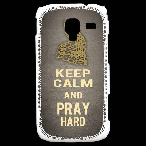 Coque Samsung Galaxy Ace 2 Keep Calm And Pray Muslim Gris
