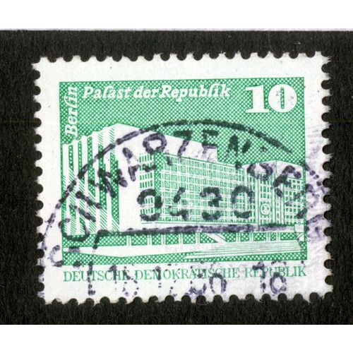 Timbre Oblitéré Deutsche Demokratische Republik, Berlin Palast Der Republik, 10