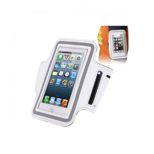 Brassard Sport Blanc Pour Iphone 5 Iphone 4 Et 4s Simili Cuir