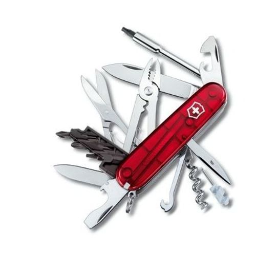 Couteau Suisse Victorinox Cybertool 34 Rouge Translucide