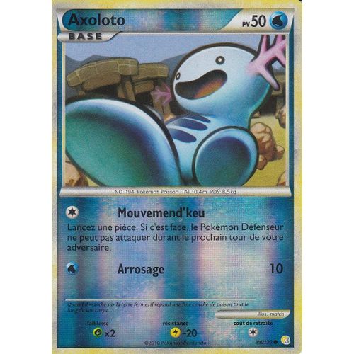 Carte Pokemon - Axoloto - 88/123 - Holo Reverse - H.S