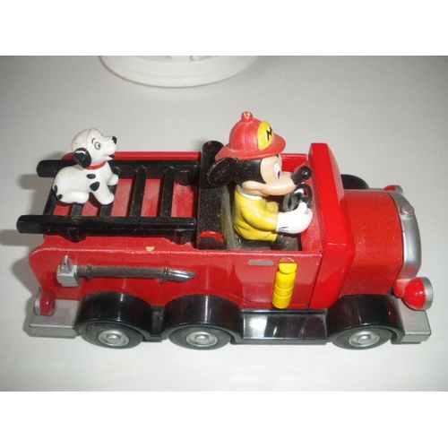 Voiture Pompier Mickey  Walt Disney A   Friction Et Sonore