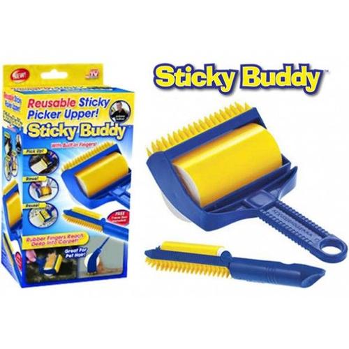 Sticky Buddy 2 Rouleaux Adhésifs En Silicone Brosse Réutilisable
