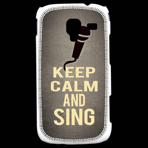 Coque Samsung Galaxy Ace 2 Keep Calm And Sing Gris