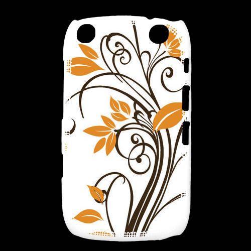 Coque Blackberry Curve 9320 Motif Floral Marron