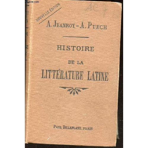 Histoire De La Litterature Latine - Vingt-Troisieme Edition.