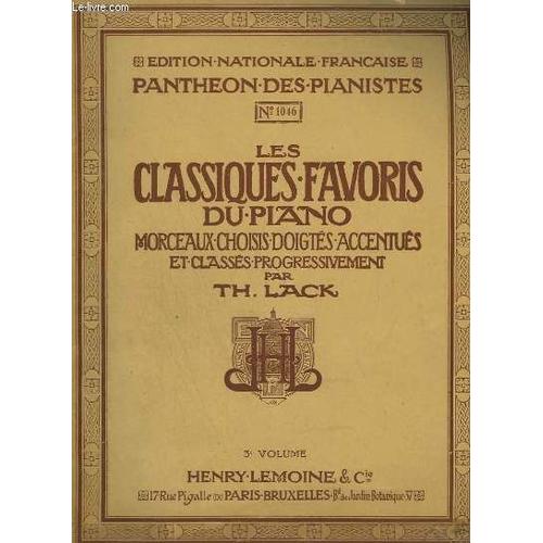 Les Classiques Favoris Du Piano - Volume 3 - N°1046.