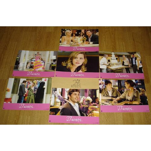 27 Robes - Jeu De 7 Photos D'exploitation Cinématographique - Format 21x28 Cm - Un Film De Anne Fletcher Avec Katherine Heigl, James Marsden, Edward Burns, Malin Akerman, Judy Greer - Année 2008