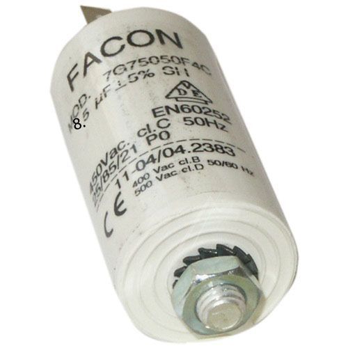 C00258619. CONDENSATEUR PERMANENT 8.5 µF 400 V ARISTON
