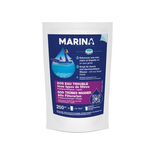 Sachet unidose clarifiant SOS eau trouble pour 10 à 15 m³ - Marina