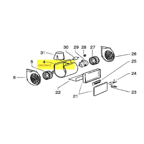 C00126412. CONVOYEUR D'AIR MOTEUR SCHOLTES