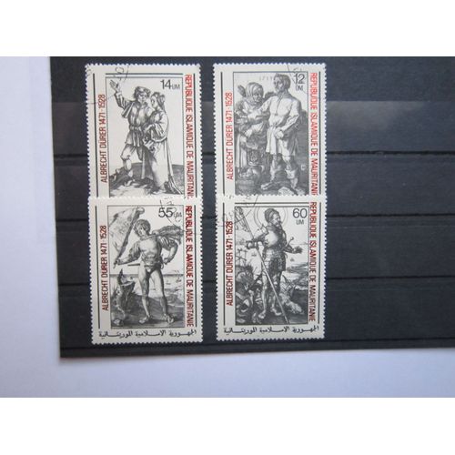 4 Timbres Albrecht Dürer Oblitérés