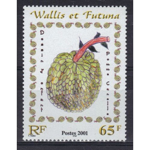 Wallis Et Futuna 2001 : Fruit : Pomme Cannelle -Timbre 65 F. Neuf **