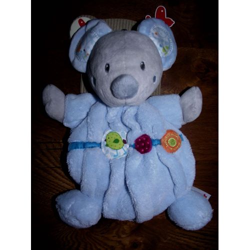 Doudou Peluche Souris Bleue Nicotoy Simba Dickie Belgium Mouse Bird Poussin Oiseau Bleu Ciel Bebe Naissance Enfant Mixte