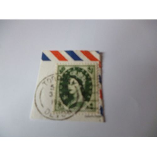 Timbre "Royaume Uni:La Reine Elisabeth Ii :1968".