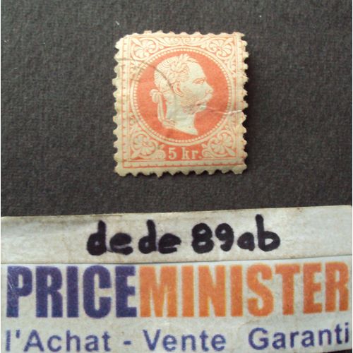 Autriche..  5 Kr Empereur François-Joseph 1er (1830-1916) . Oblitéré.