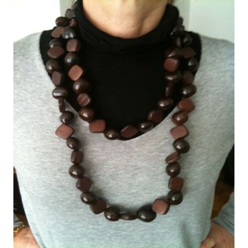 Collier En Bois 2 Ou 3 Rangs